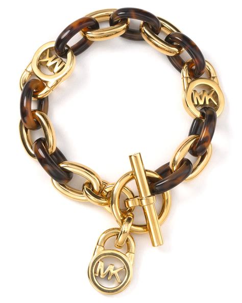 michael kors tortoise shell bracelet|michael kors petite lock bracelet.